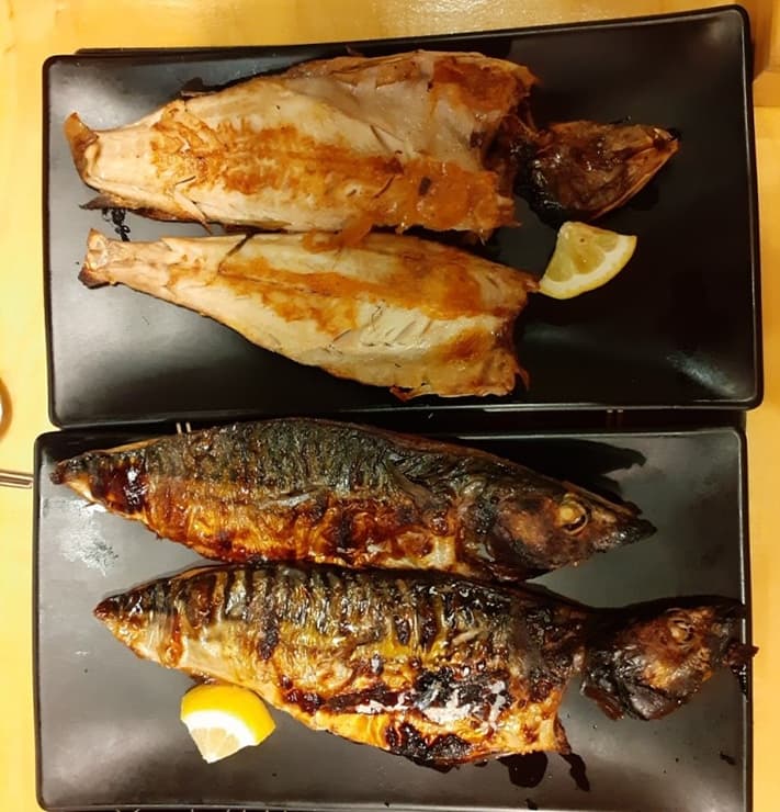 화덕위에 고등어